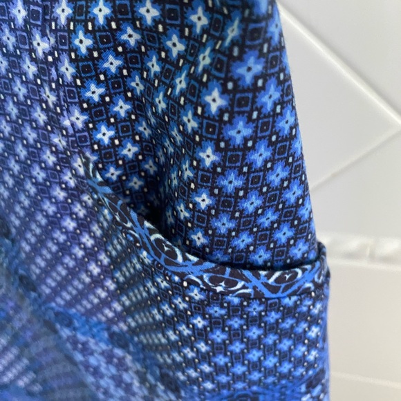 Etcetera Blue Patchwork Skirt - Picture 3 of 6